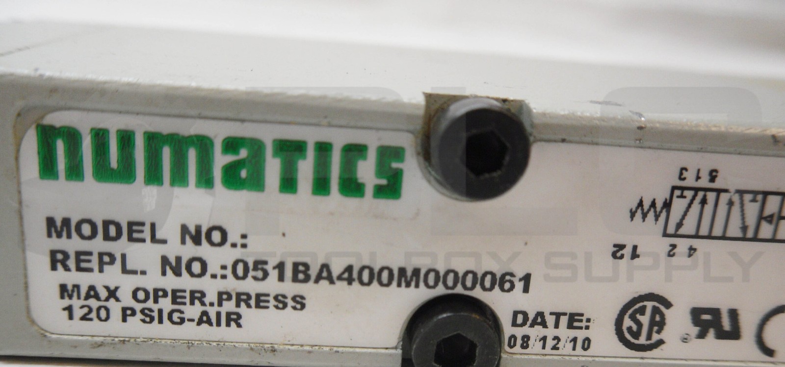 NEW NUMATICS 051BA400M000061 PNEUMATIC SOLENOID VALVE 120PSIG,24VDC, 1.35W