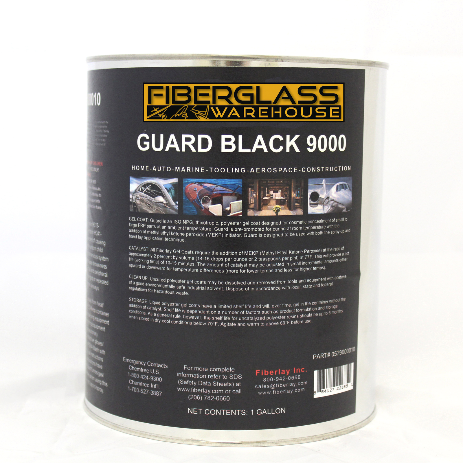 Black Polyester Gel Coat Gallon (No Wax) w/Catalyst – Superior ISO NPG Gelcoat