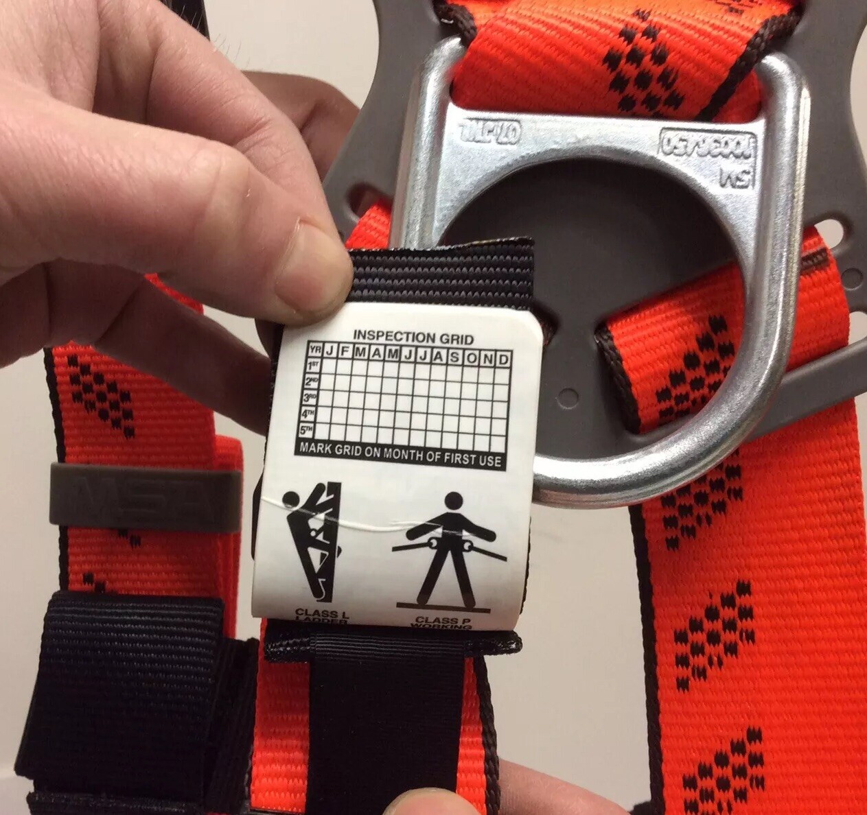 Harness MSA Full Body XLG Vest Style P#10091456 Rigging Climbing D-Ring Safety