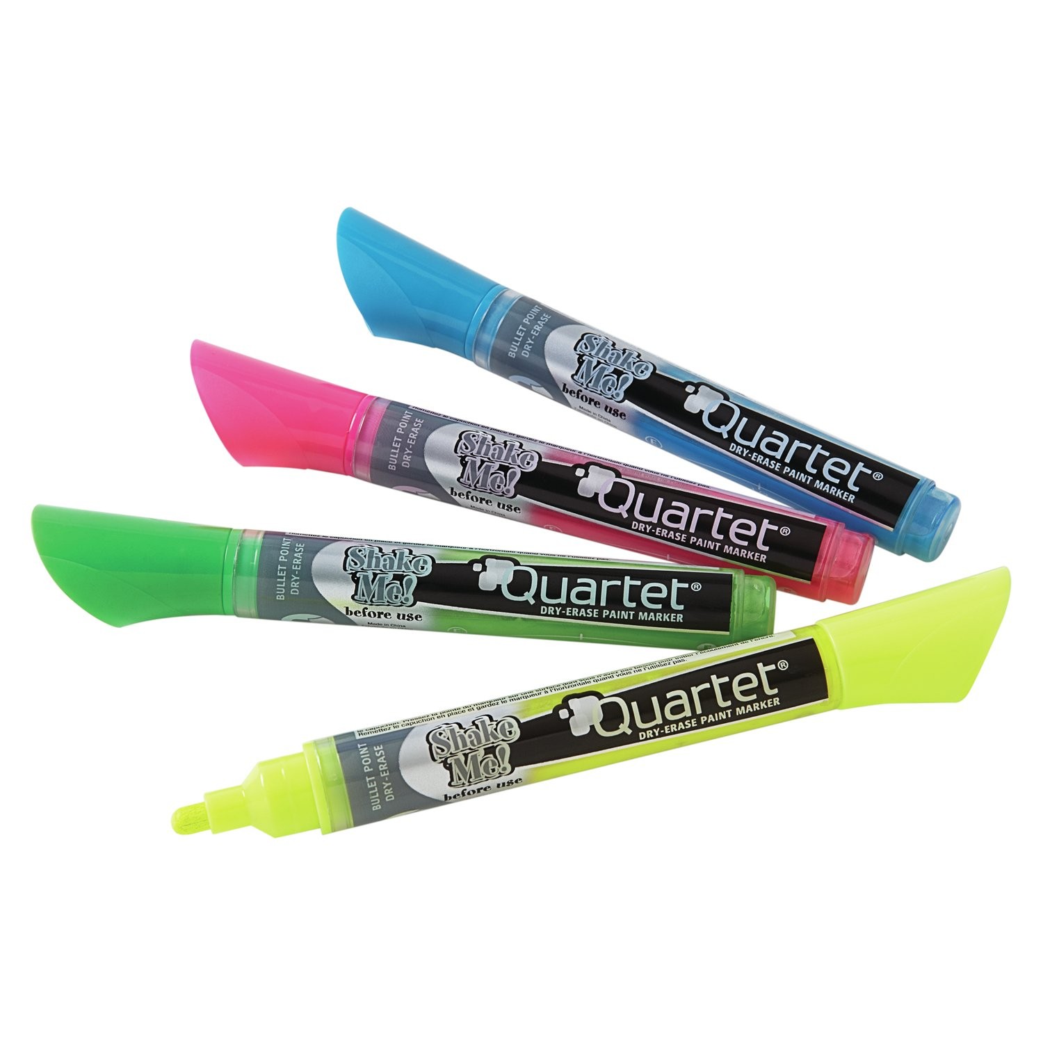 Quartet 79551 Neon Dry-Erase Markers Assorted Colors 4/Pack