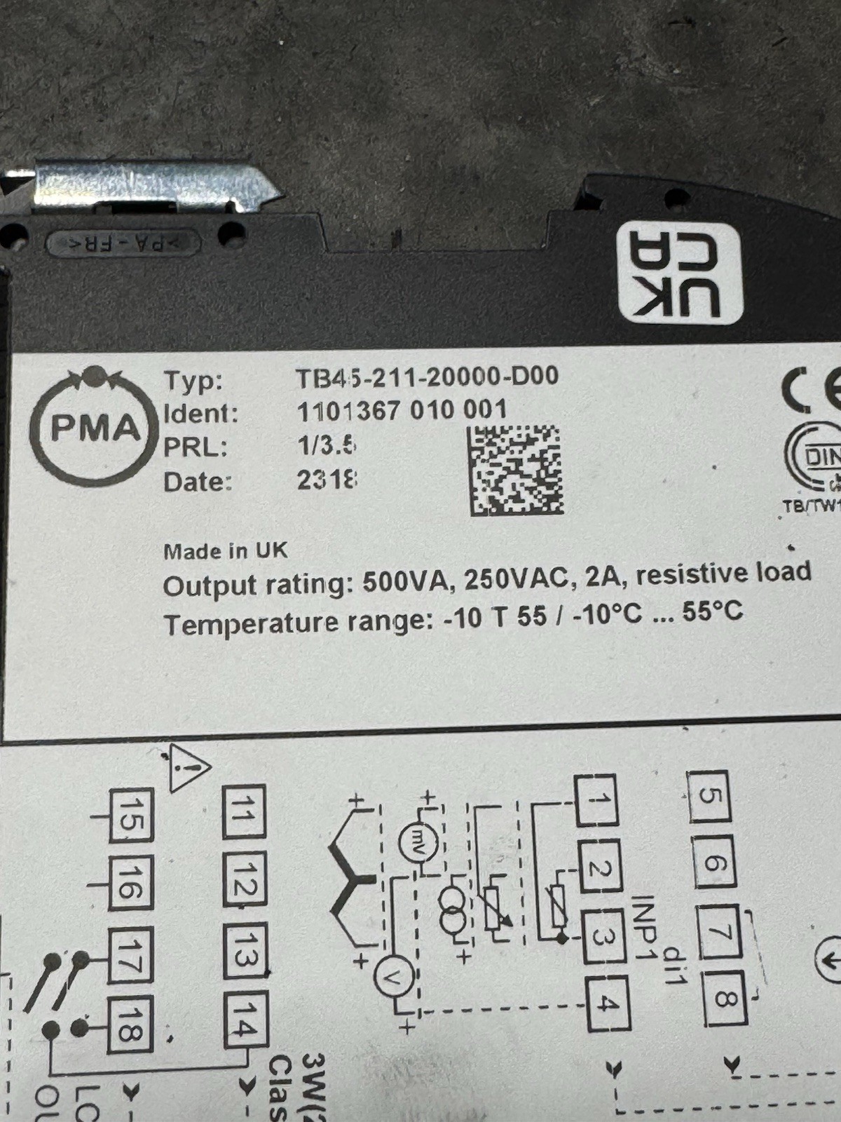PMA temperature controller TB45-211-20000-D00