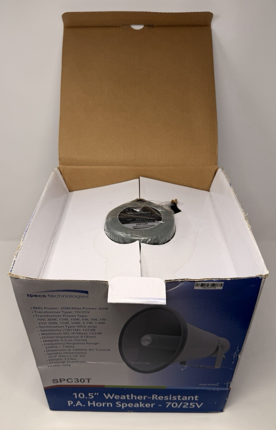 Speco Technologies SPC30T Weatherproof Speaker PA Horn
