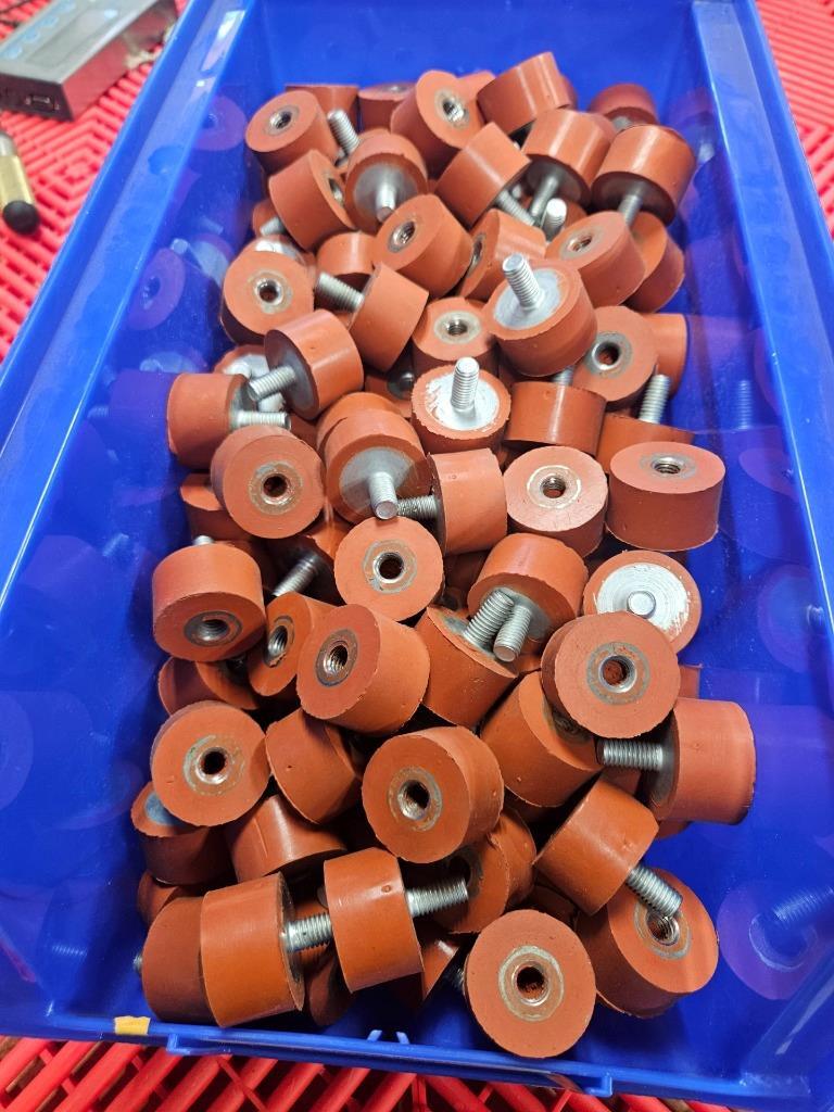 (240) McMaster 4403K26 Vibration Isolator Stud Insert Sandwich Mount M8 x 1.25mm