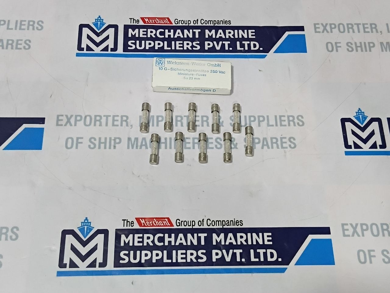 Wickmann-Werke T 2.5A Miniature Fuses 250Vac L2.5/250V/D 5x20mm (Lot of 10 Pcs)