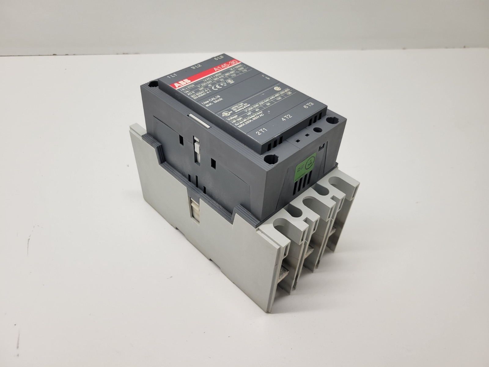 GOOD USED! ABB 220/240V COIL 250A CONTACTOR A145-30