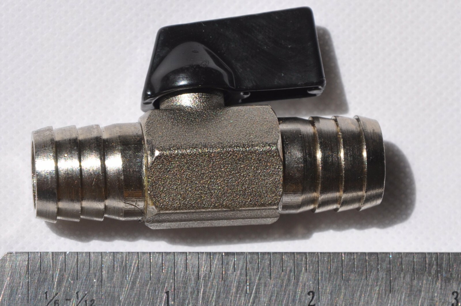 5/8 Barb Ball Hand Valve Air Water Fuel oil Line Pressed /vacuum Rust Resistant