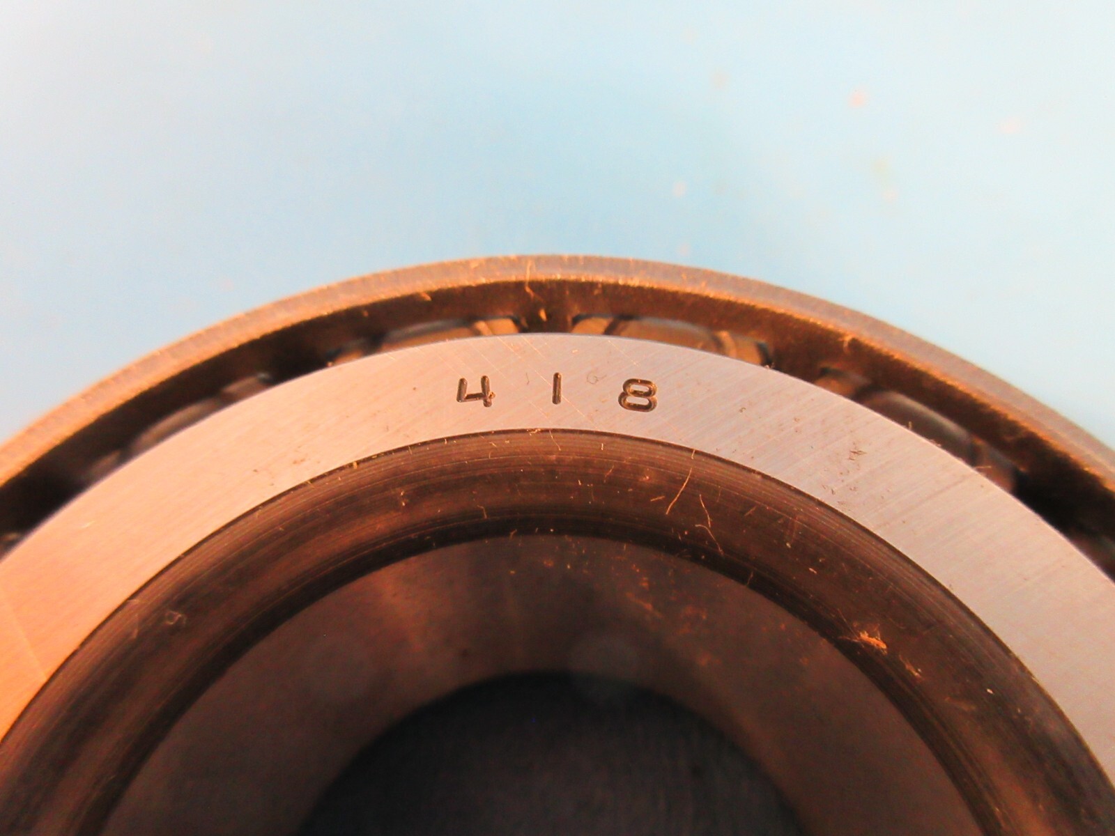 Timken 418, Single Row Tapered Roller Bearing Cone, Bore 1 1/2”, USA
