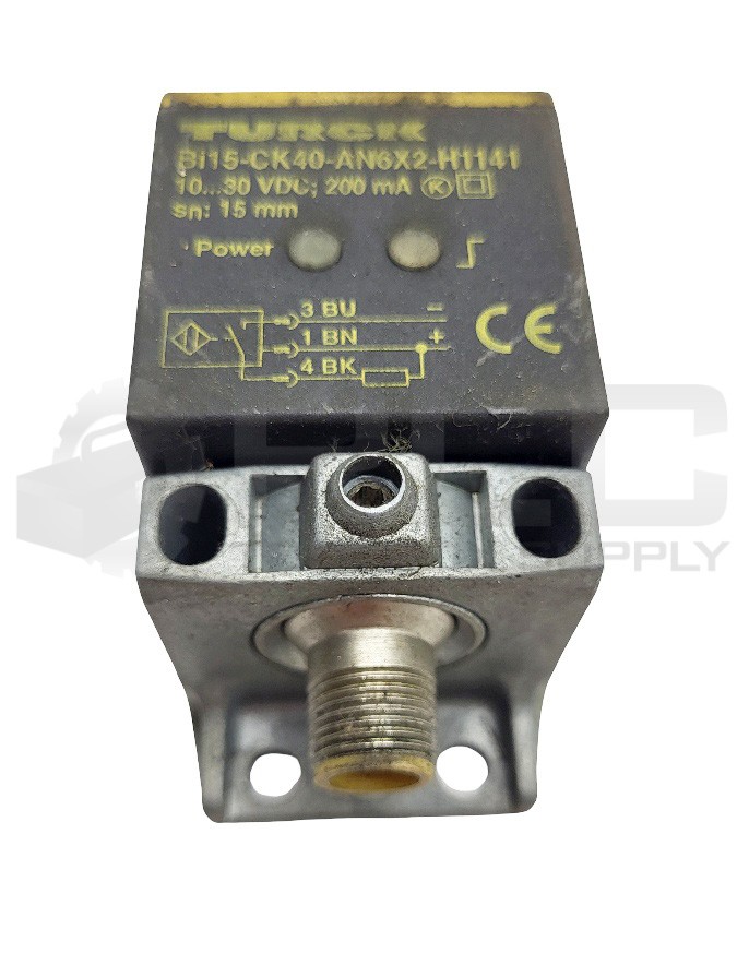 TURCK BI15-CK40-AN6X2-H1141 INDUCTIVE SENSOR 10-30VDC 200MA SN=15MM