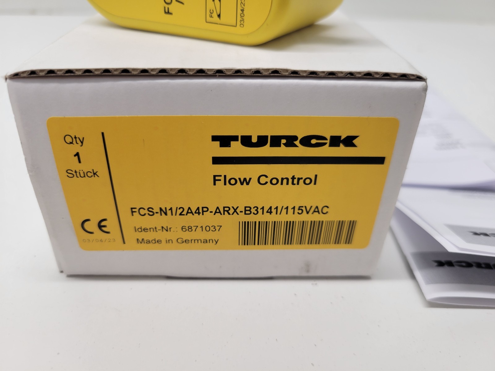 NEW OLD STOCK! TURCK FLOW CONTROL SENSOR FCS-N1/2A4P-ARX-B3141