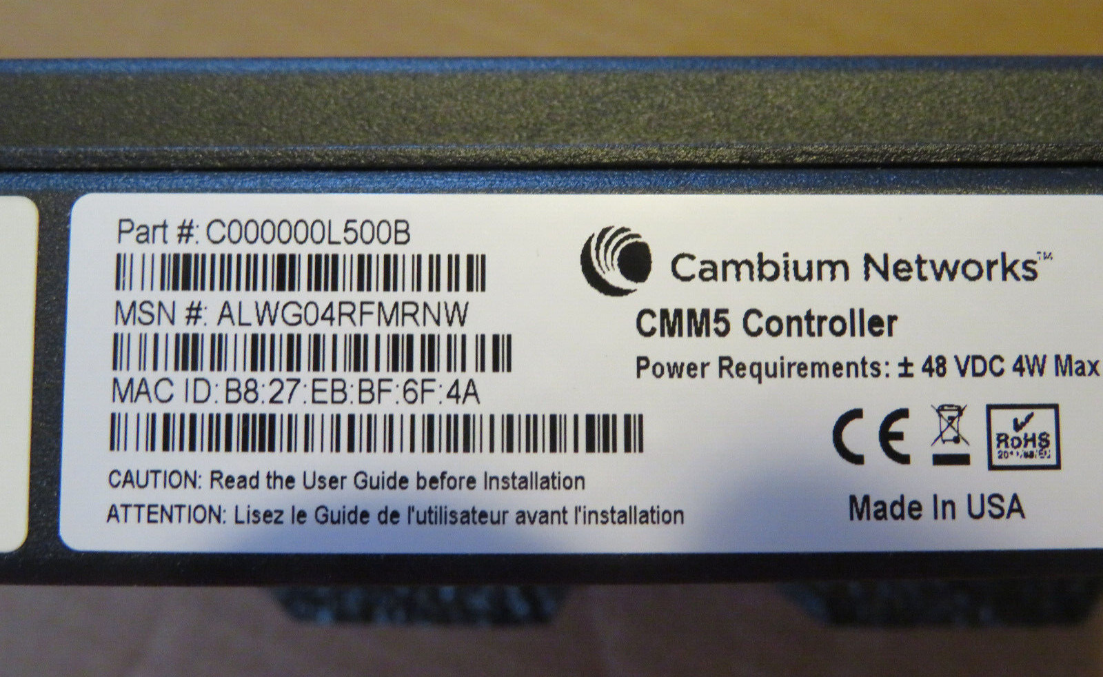 Cambium C000000L500B CMM5 Controller