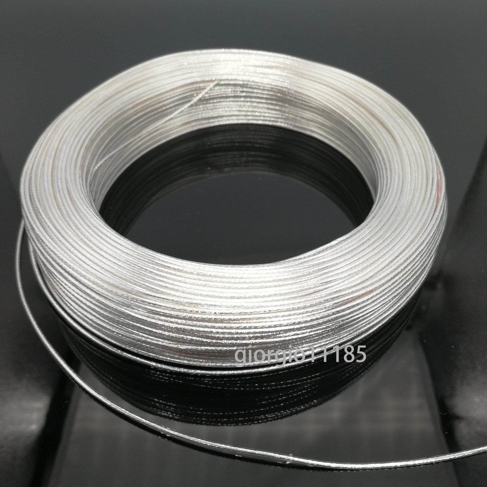 20 Feet 15 AWG High Temperature Polytetrafluoroethylene PTFE Silver Plated Wire