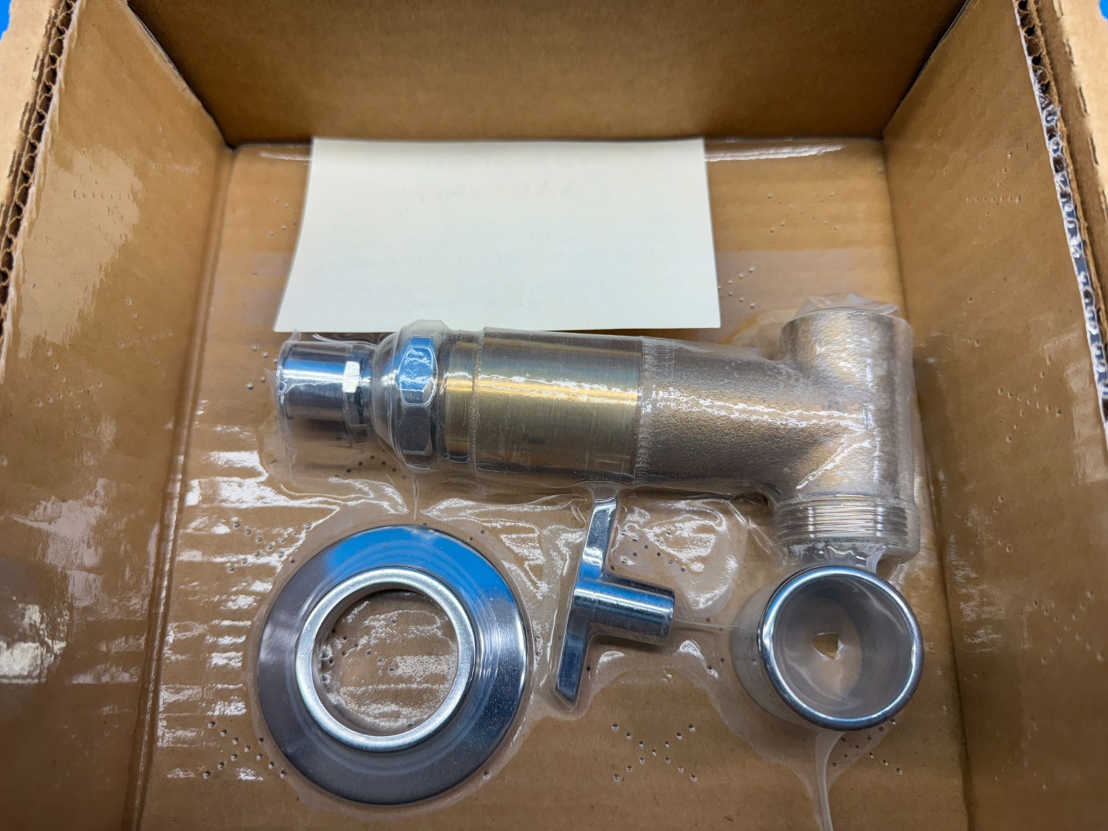 T&S Brass and Bronze B-1027 Concealed Straight Loose Key Stop Valve Assembly
