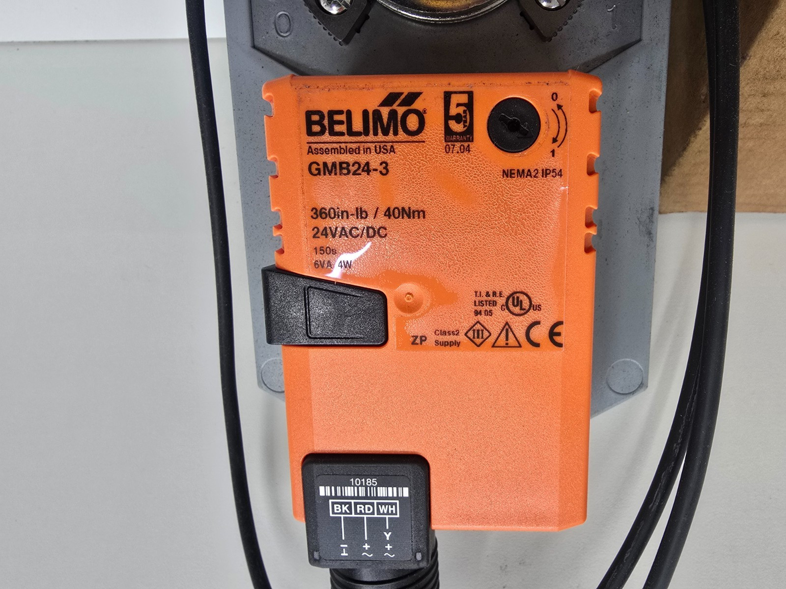NEW IN BOX! BELIMO 24VAC/DC DAMPER VALVE ACTUATOR GMB24-3