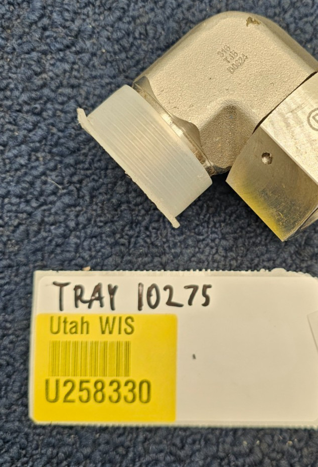 PARKER SS45: 316 Stainless Steel NPT Male 90° Elbow Tube Fitting, TJ5 D0624