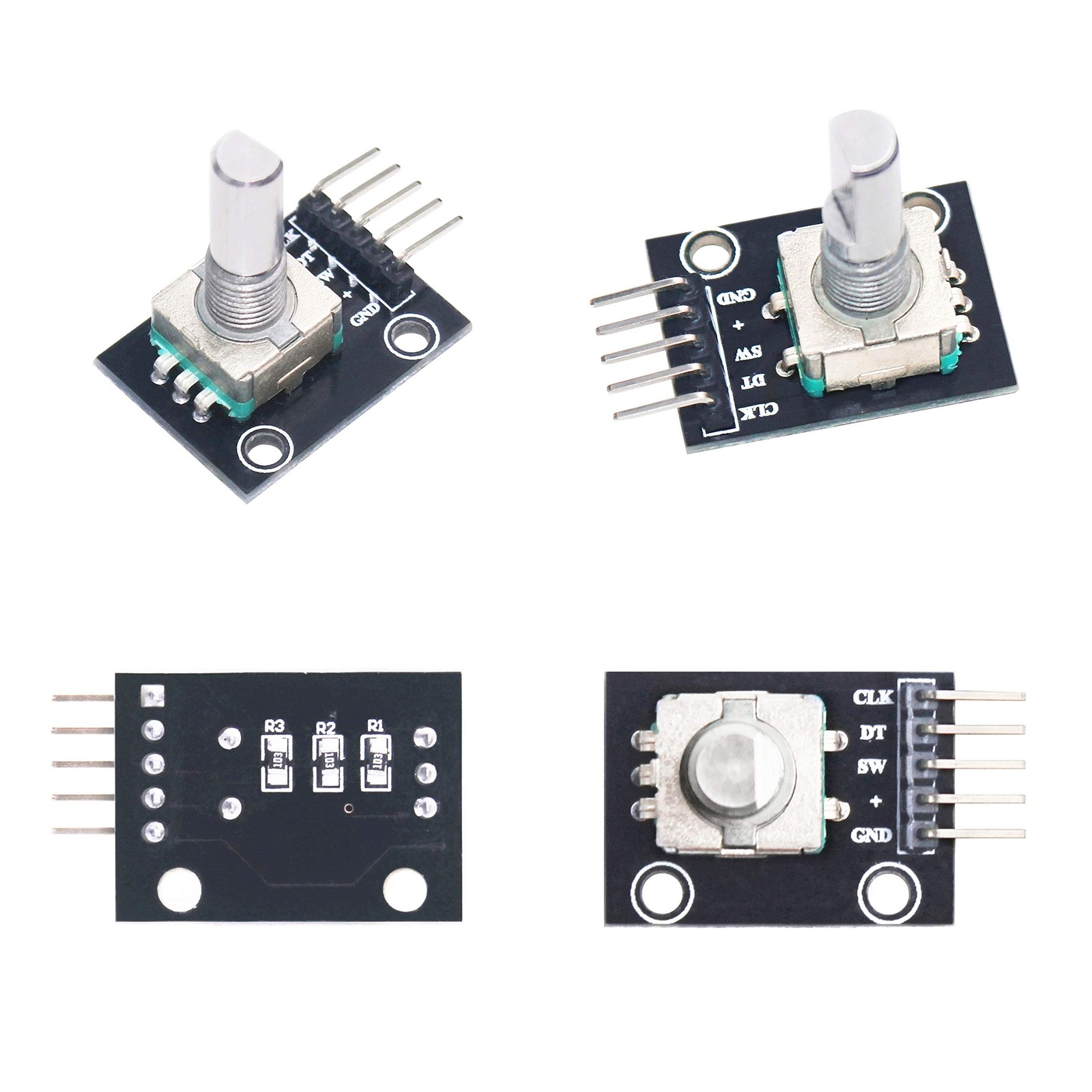 5pcs 360 Degree Rotary Encoder Module KY-040 Brick Sensor Development Board w…