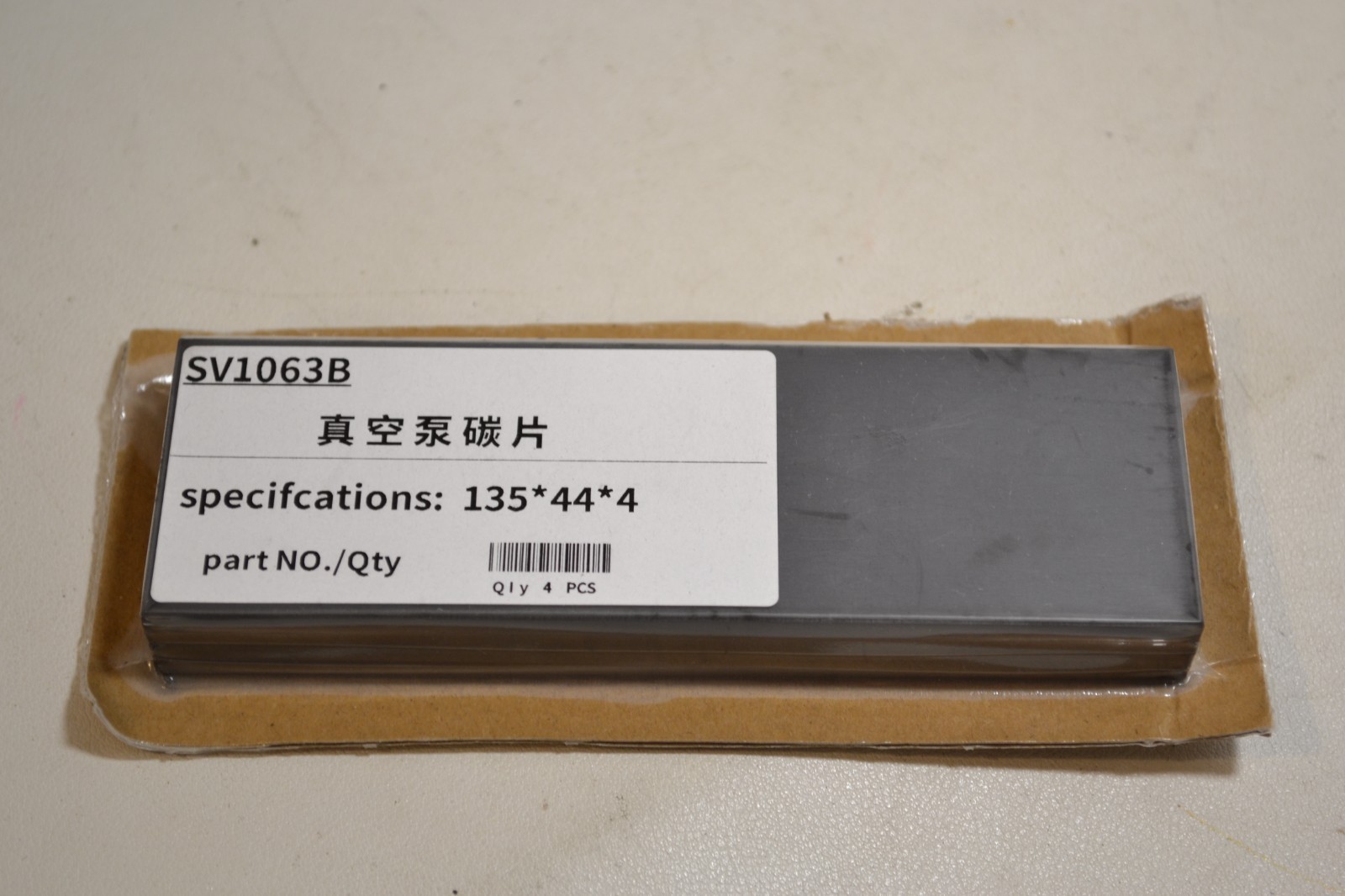 4PCS/Pack SV1063B Specifications: 135*44*4