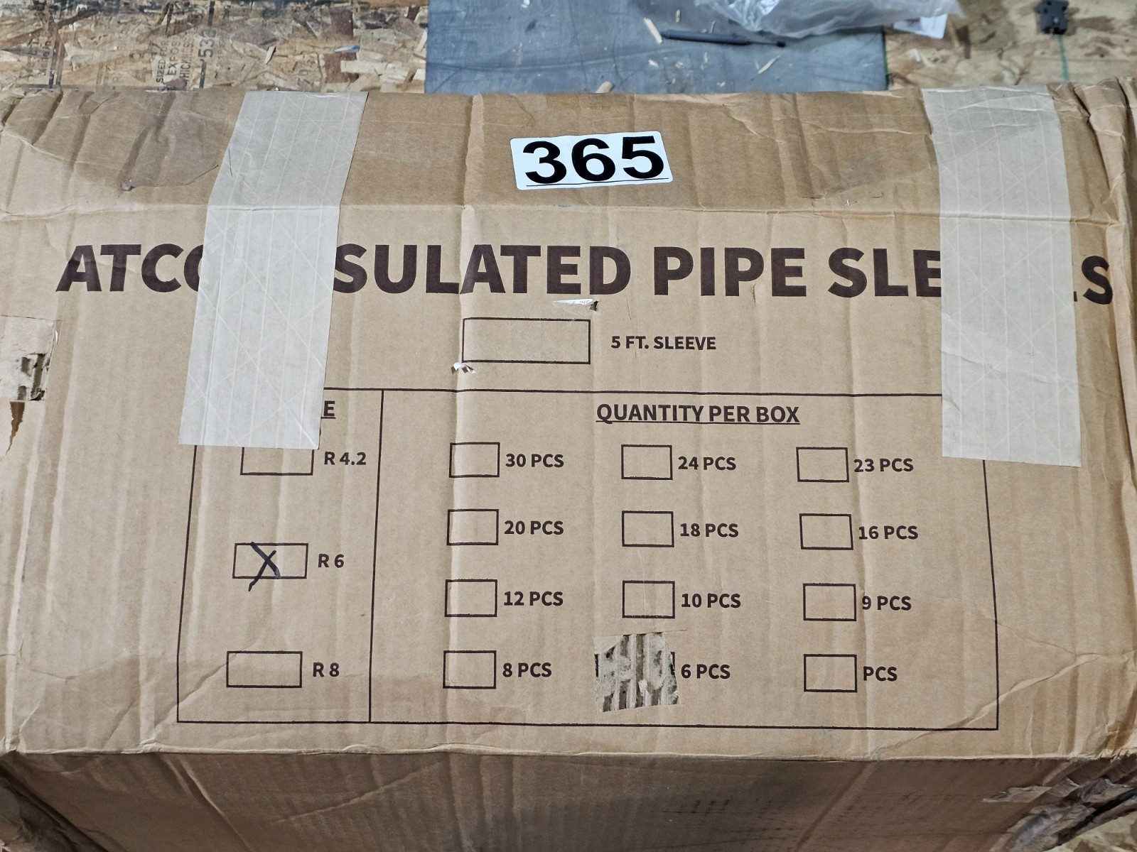 Atco R6 Insulated Flexible Duct Pipe Sleeve 16″ x 5′ Fiberglass Insulation