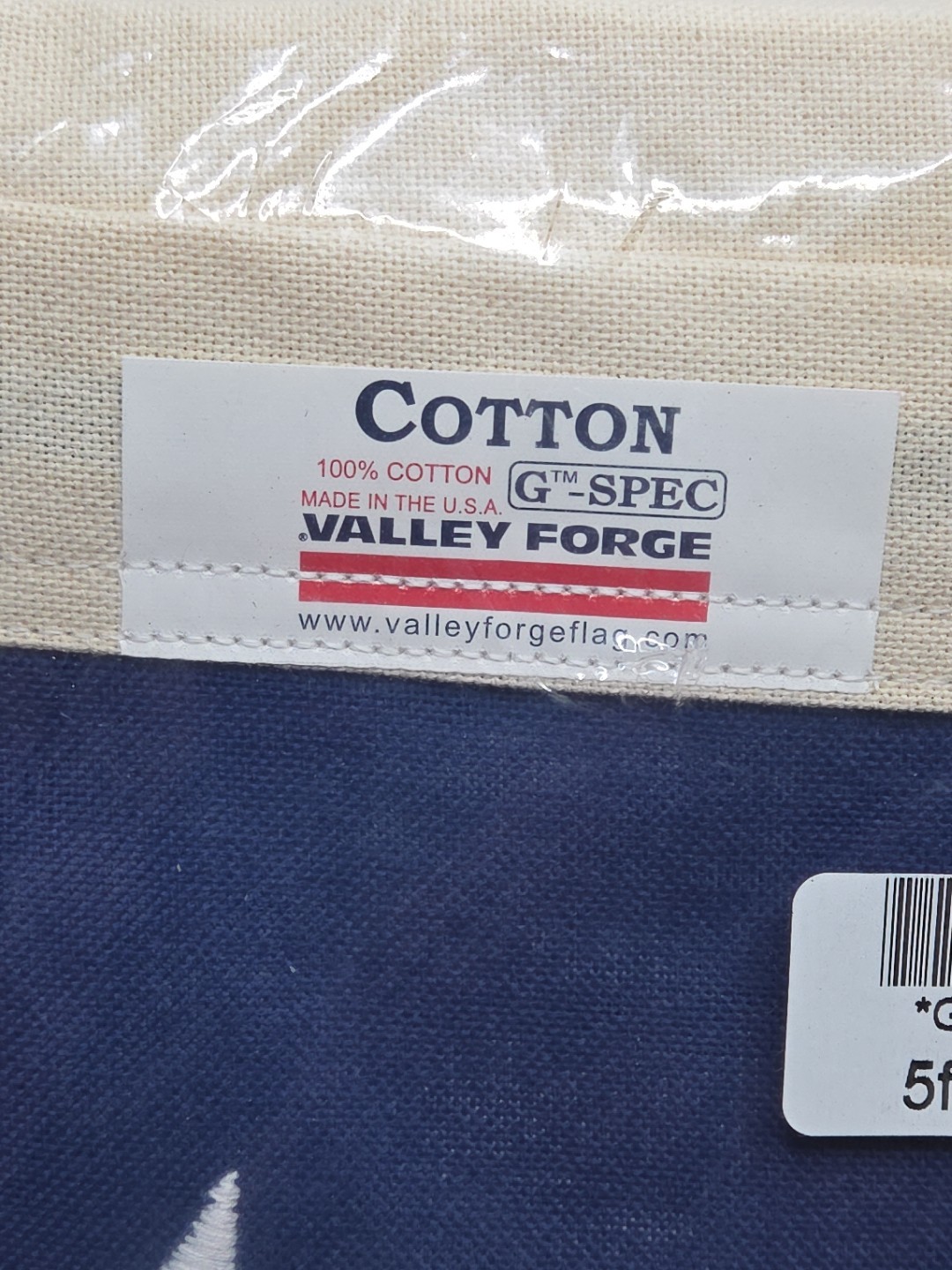 Valley Forge Flag American 5’x 9′ 6″ G-Spec 100% Cotton Flag Gsp3232