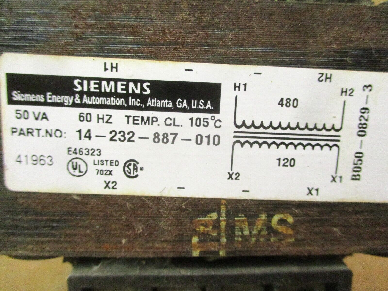 Siemens 14-232-887-010 Transformer 50VA 49759NADC