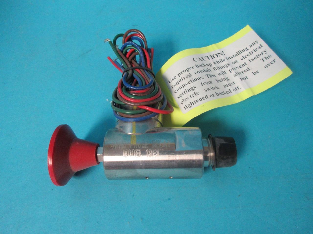 RUELCO ELECTRIC SAND PROBE RELAY MODEL 1SE3-SR13C 3″ SCH 80 C.S. PROBE RED KNOB