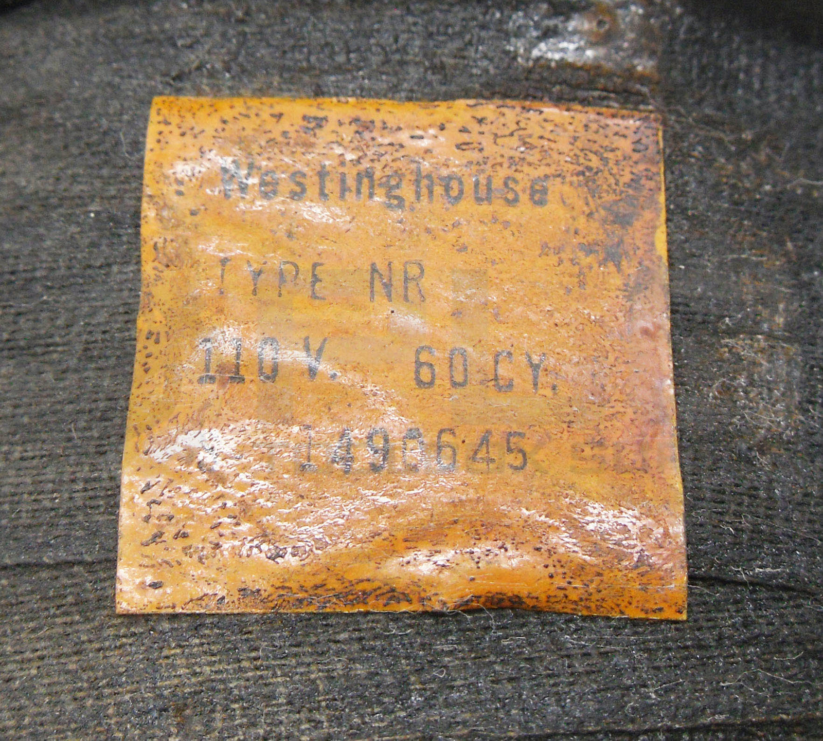 WESTINGHOUSE S-1490645 COIL 110V 60HZ TYPE NR