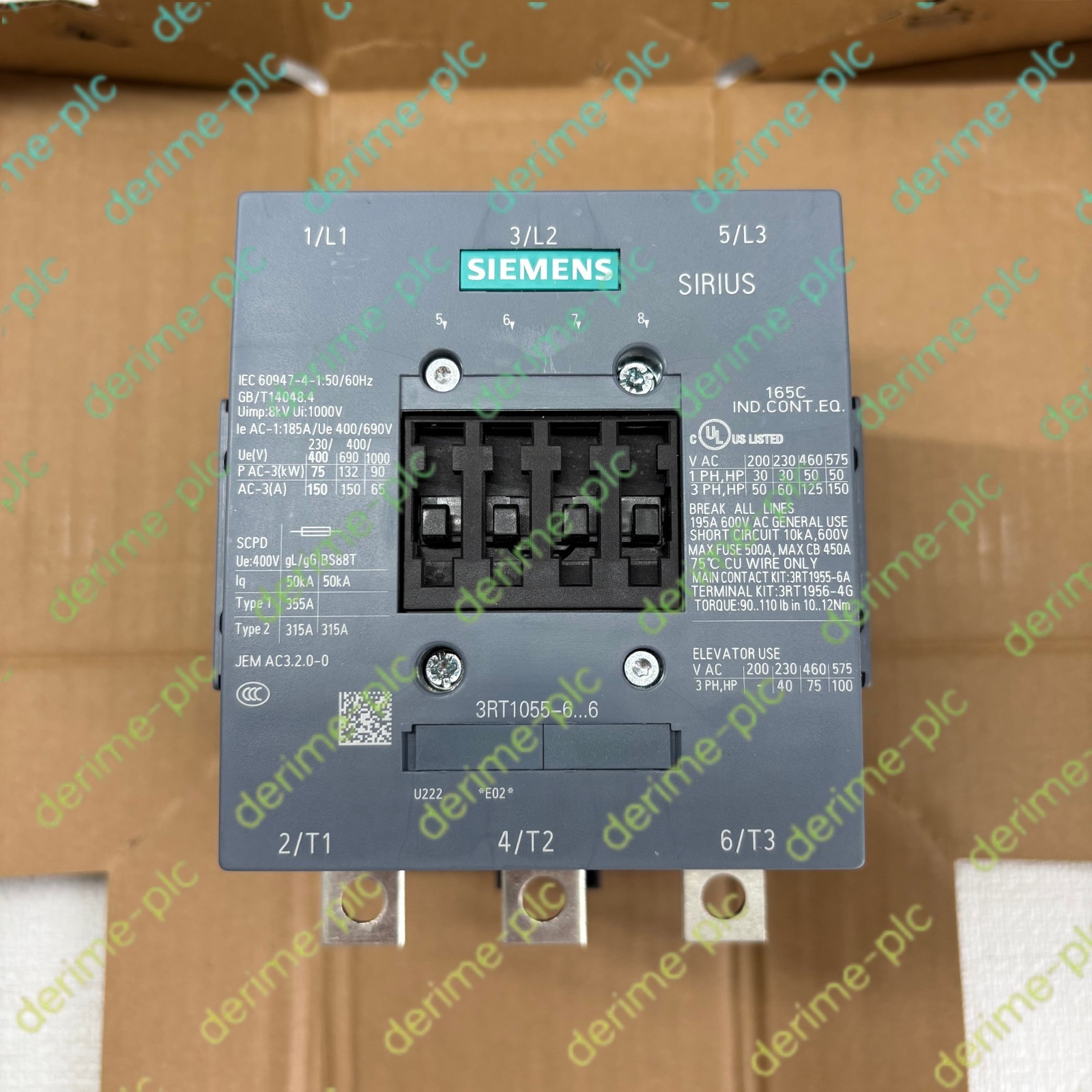 1pcs new Siemens 3RT1055-6AF36 Contactor