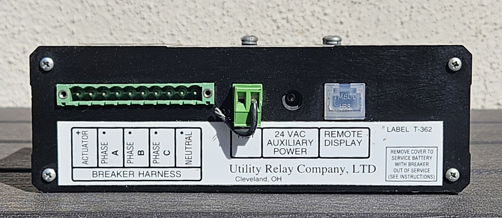 Utility Relay Company AC-PRO Ac Trip Unit T-361