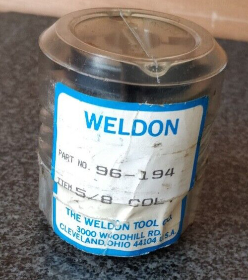 NOS Genuine Weldon Brand Collet C-10 C10 Size: 5/8″ Germany Balas Flexi Grip