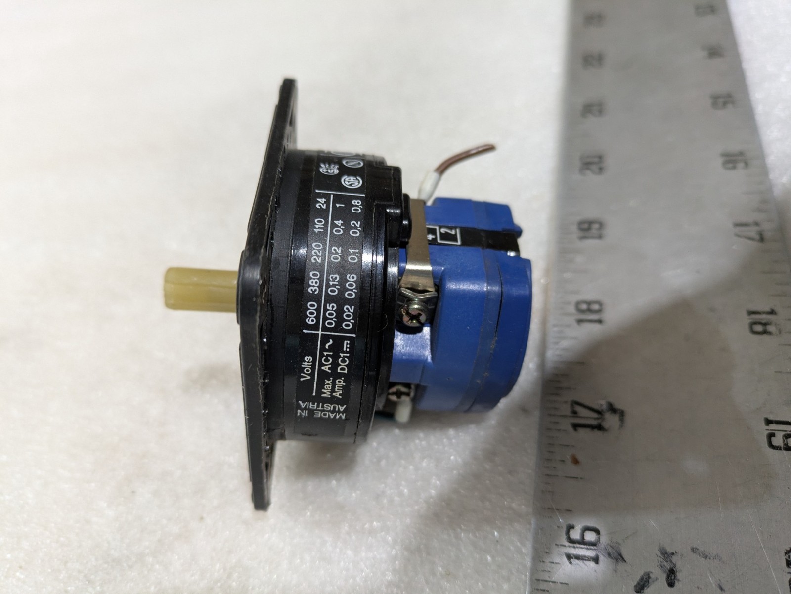 A220 Rotary Selector Cam Switch Panel Mount Industrial Electrical Component