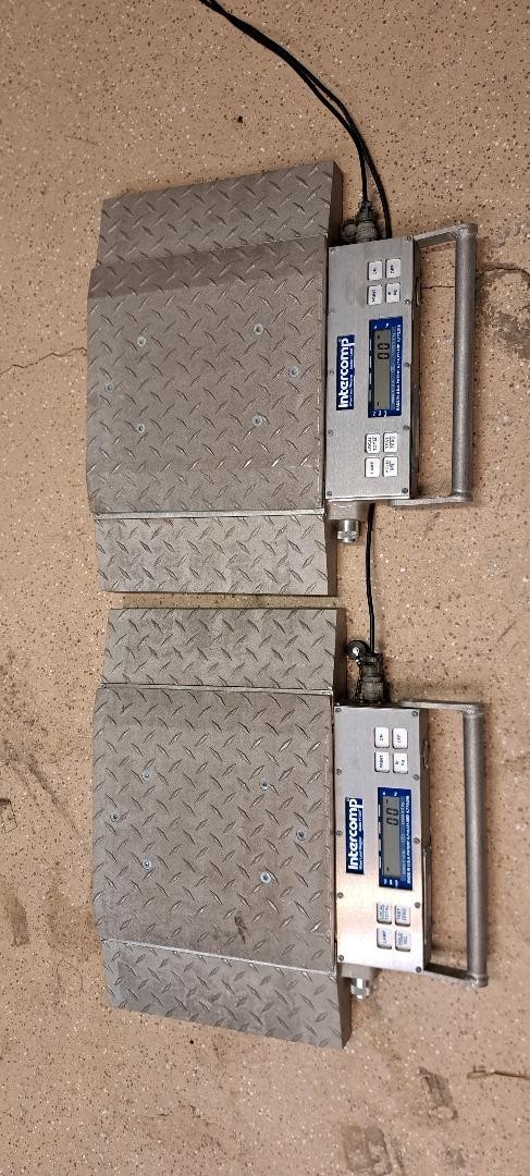 Two Intercomp 20,000 X 10 lb. truck scales