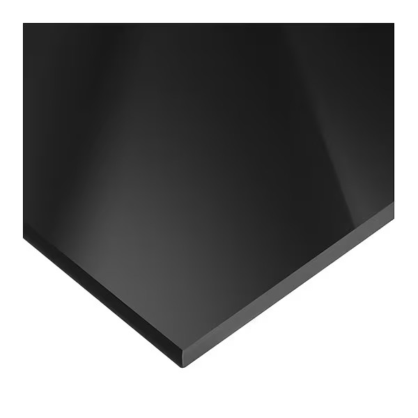 Manufacturer Varies Black Cast Acrylic Acrylic Sheet 24″ L x 12″ W x 1/8″ Thick