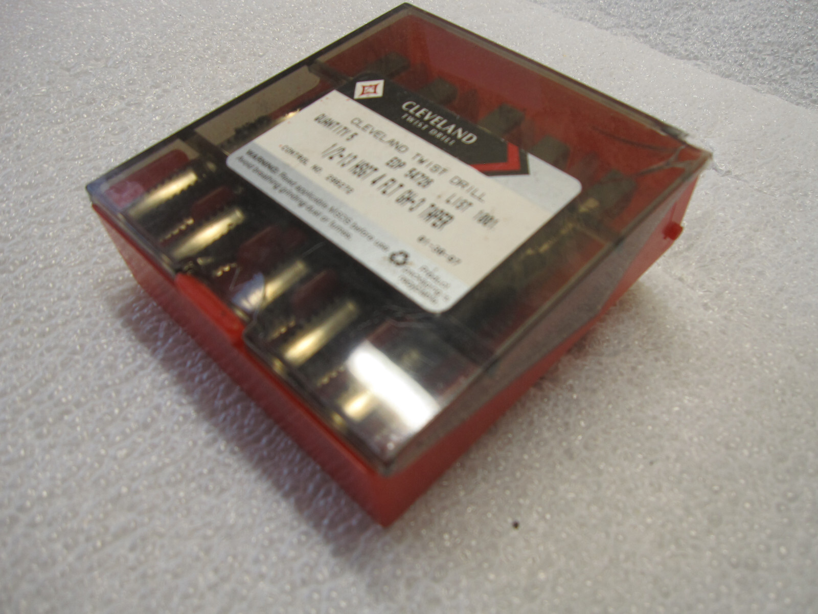 (5) CLEVELAND® – 1/2″-13 HSS 4 Flute Bright Finish H3 UNC, Taper Hand Tap