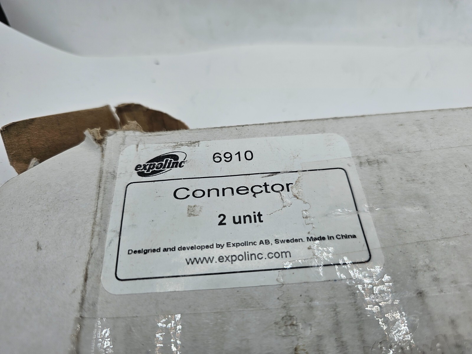 (QTY 2) Expolinc Profile Connector Steel Chrome Finish 6910