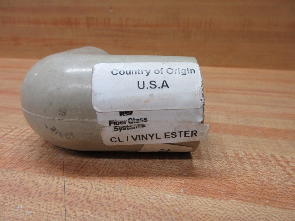 NOV Fiber Glass Systems CL255CX1 Fibercast 1″ Pipe Elbow 255 CX1