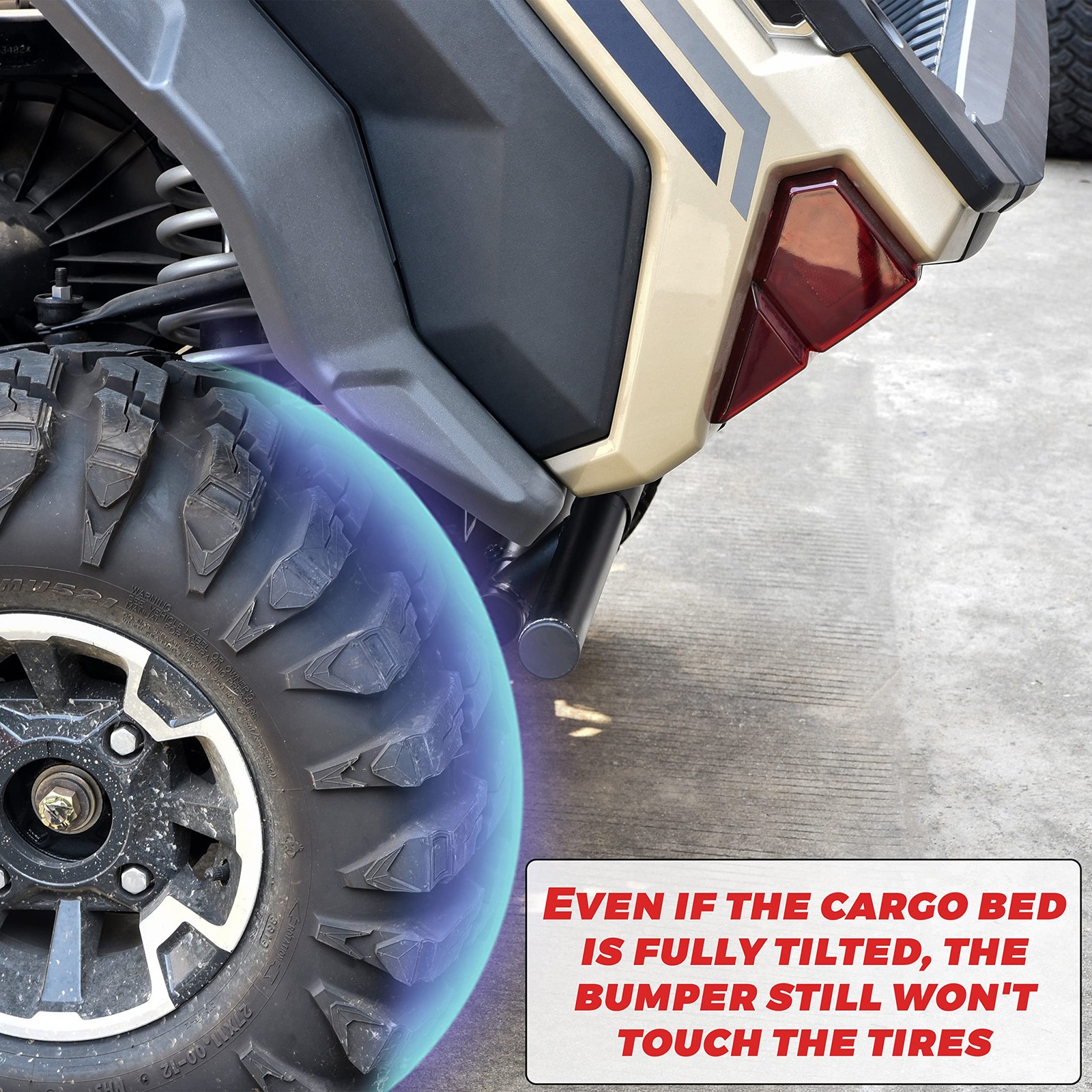 SAUTVS Rear Bumper with Light for Polaris Ranger XP 900/Crew 2013-2019/ Range…