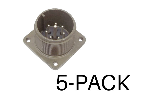 5-PACK AMPHENOL MS3102E18-8P 10-169218-08P CIRCULAR MIL SPEC 8 PIN CONNECTOR