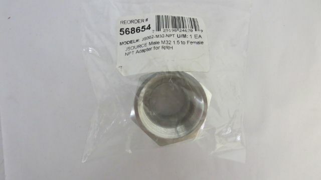 Jsource Technologies JS002-M32-NPT Male M32 1.5 to Female NPT Adapter for RRH
