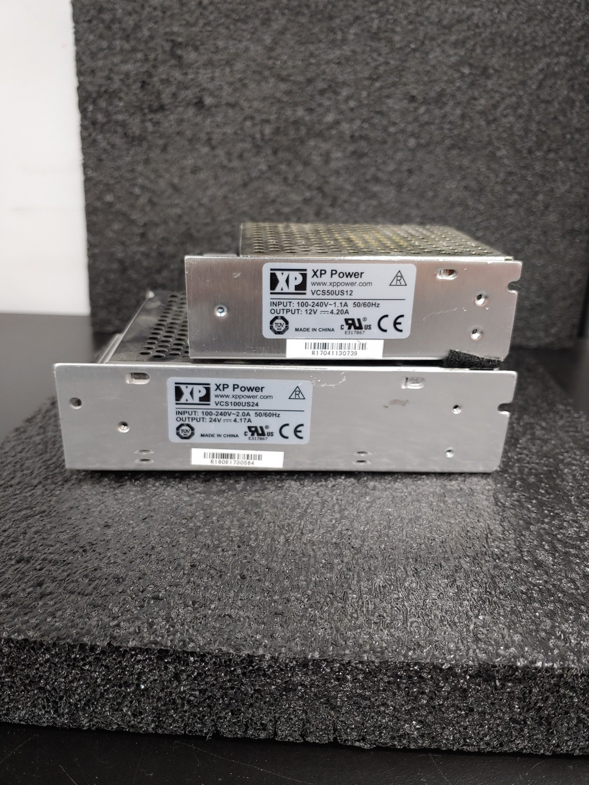 Lot of 2 XP POWER VCS50US12 VCS100US24 VCS Series Power Supply