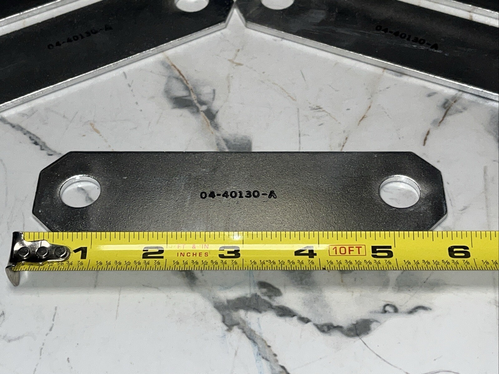 13 QTY! BULK LOT- TIN PLATED COPPER GROUNDING BAR PLATE 5-3/4” X 1-1/2” X 1/8”