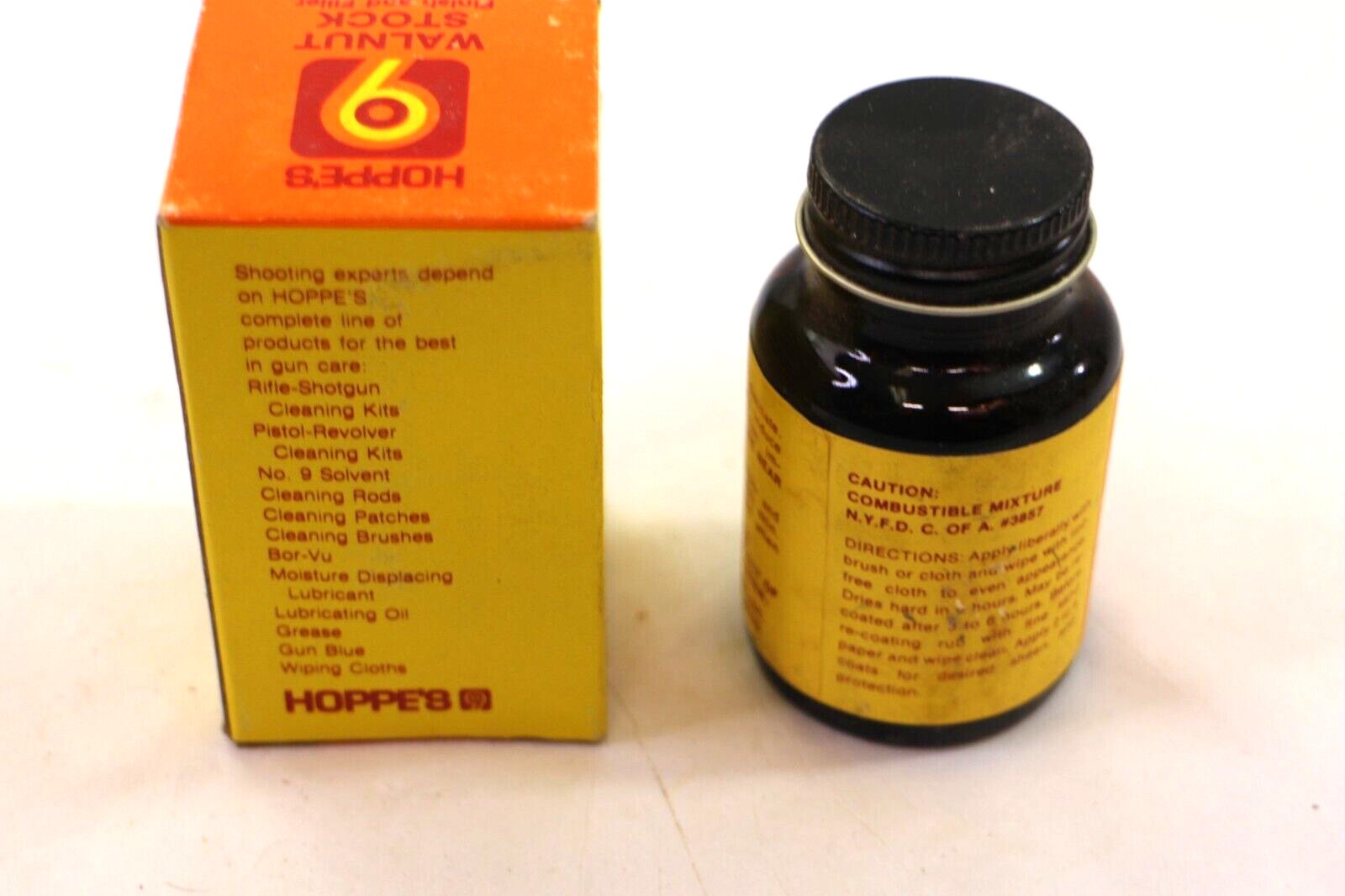 Hoppe’s #9 Walnut Stock Finish And Filler In Box, 2 Fluid Ounce
