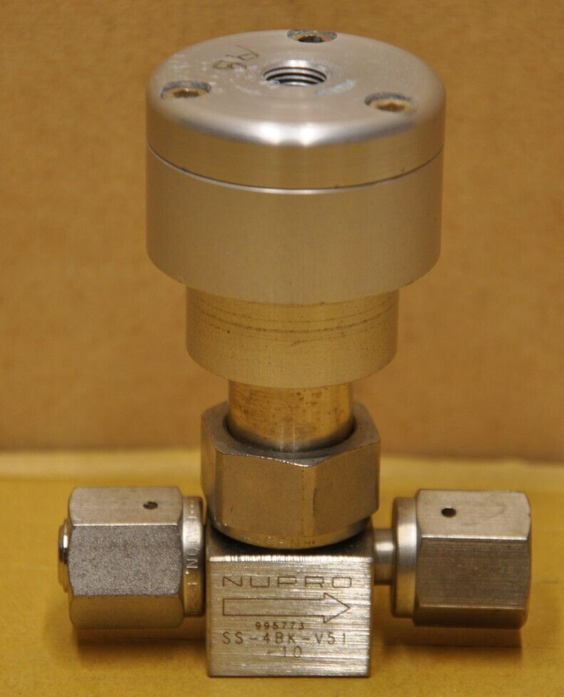 Nupro SS-4BK-v51-10 Stainless Steel Bellows Valve