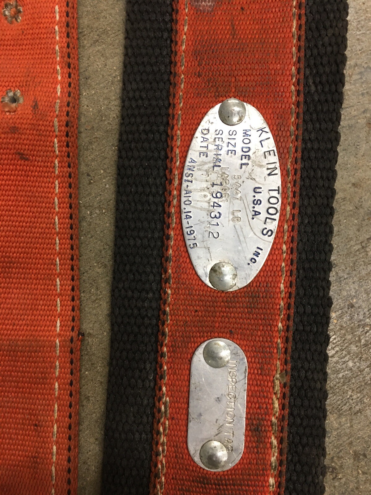 Miller, Klein, Safety Lanyards, Vests, Belts Lot, 8798B/6FTGN