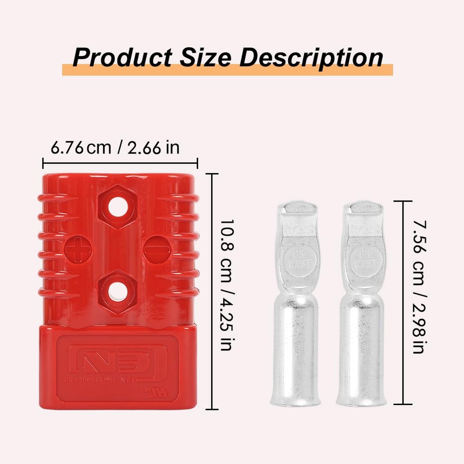 350 Amp 600 V Battery Quick Connector 350A Battery Power Connector (350A 4PC …