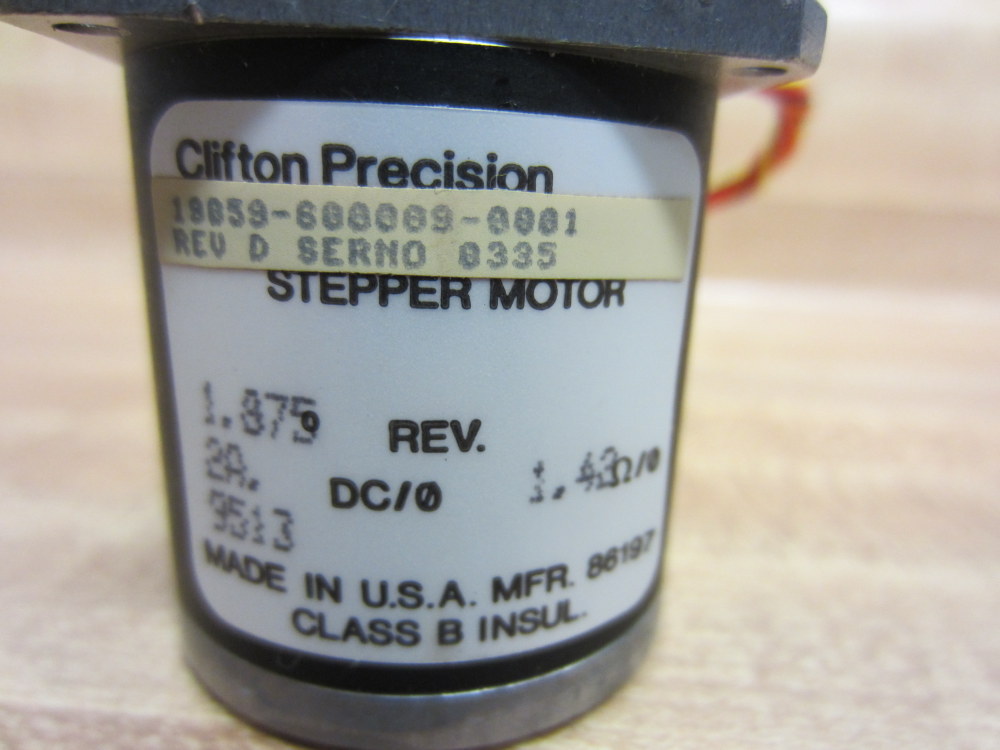Clifton 19659-688889-8881 196596888898881 Stepper Motor REV D
