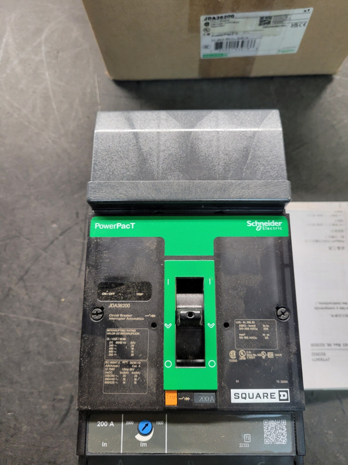 Square D JDA36200 Breaker.