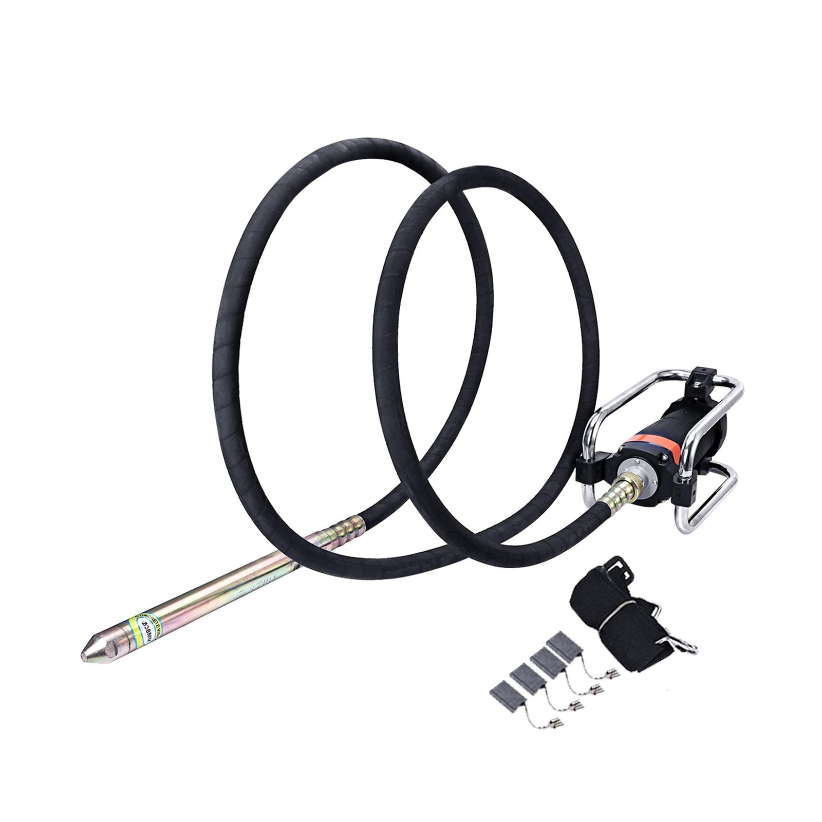 Concrete Vibrator, 1600W 2HP 18000RPM, 14-3/4ft Flexible Shaft, Electric Conc…