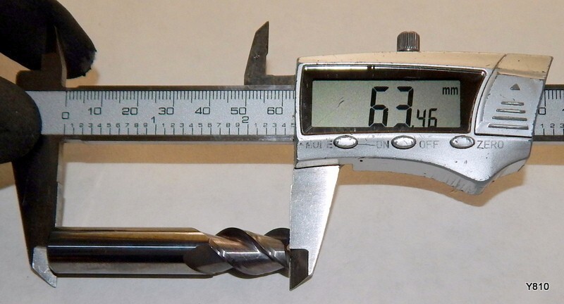 M.A. Ford 63.5mm OAL 12.6mm O.D. 11.8mm Cut 3-Flute Cutter