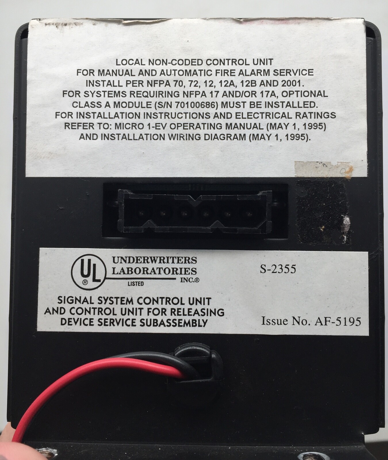 Chemetron 7-010-0502 Fire Systems Power Supply Charger 4 Amp