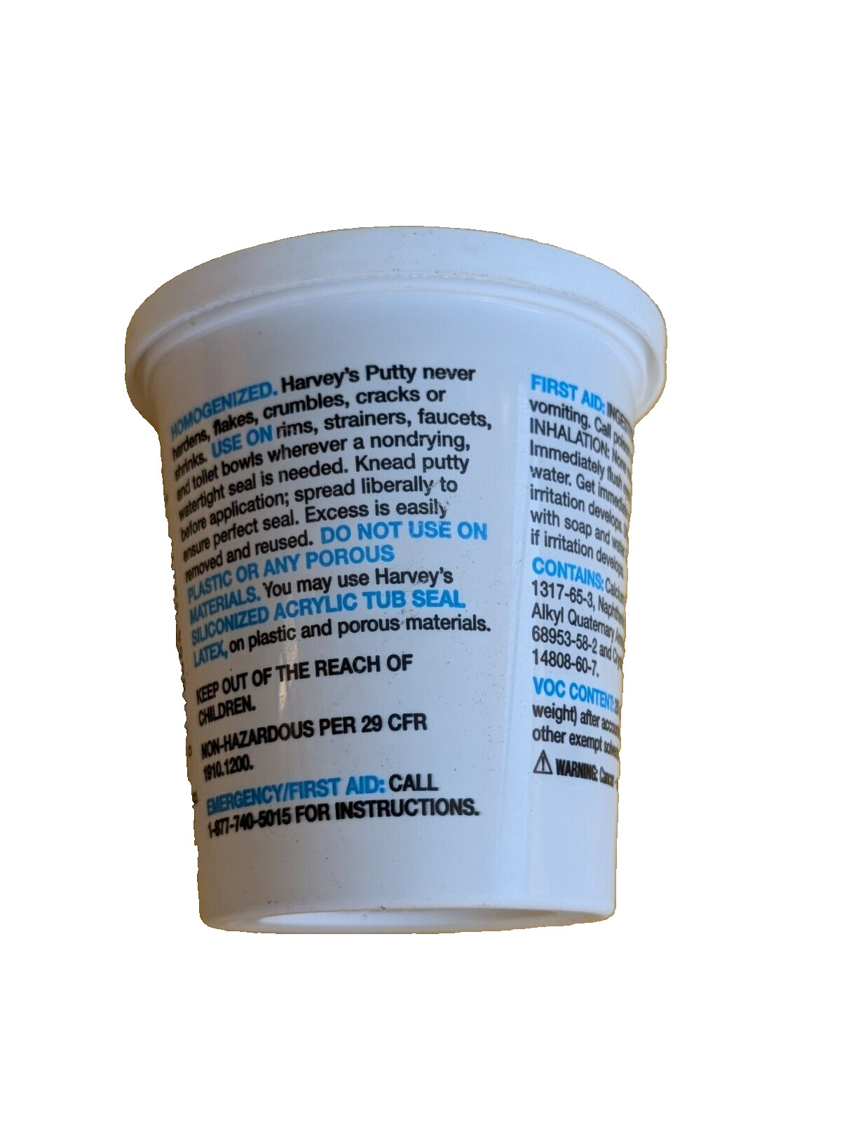 Lot of 17- Harvey’s WM Harvey 043010 Stainless Plumbers Putty, 14 oz