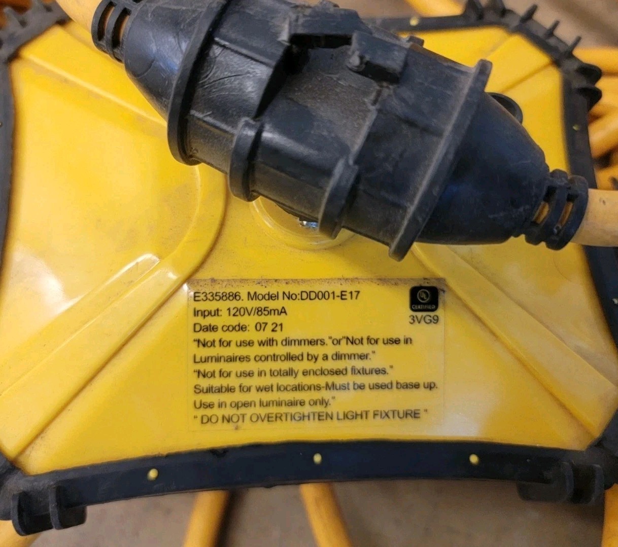 CEP 97132 9000lm Temporary Job Site Light Stringer 50 Ft